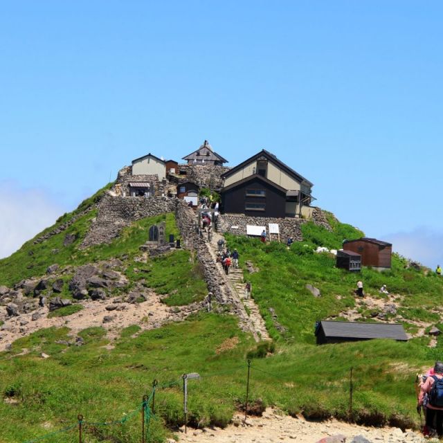 月山登山　弥陀ヶ原　山頂コース