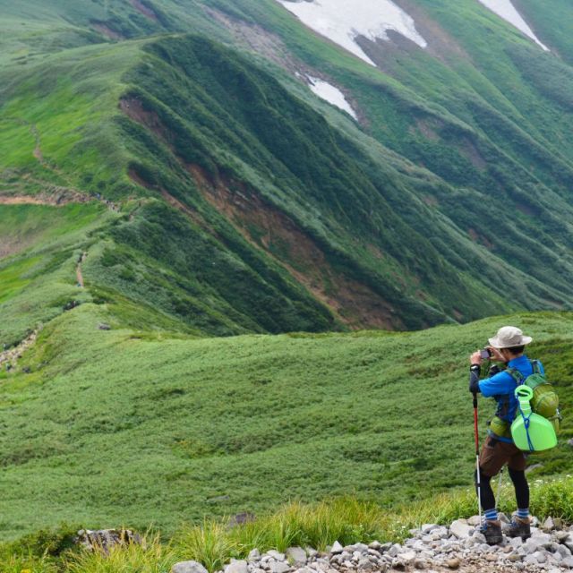 月山登山　姥沢口　山頂コース