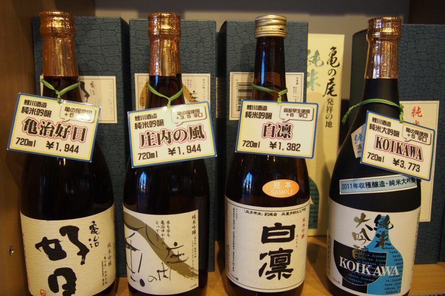 亀ノ尾、森多早生など、地元産の酒米で醸造された地酒をどうぞ！