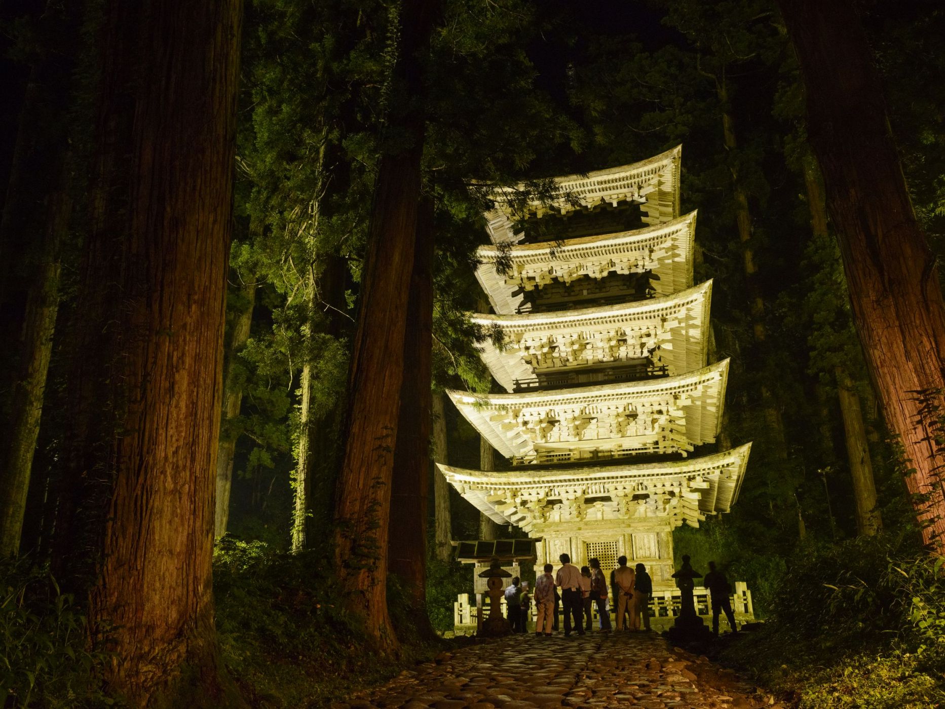 国宝「羽黒山五重塔」ライトアップ　７/18(金)～９/23（火・祝）