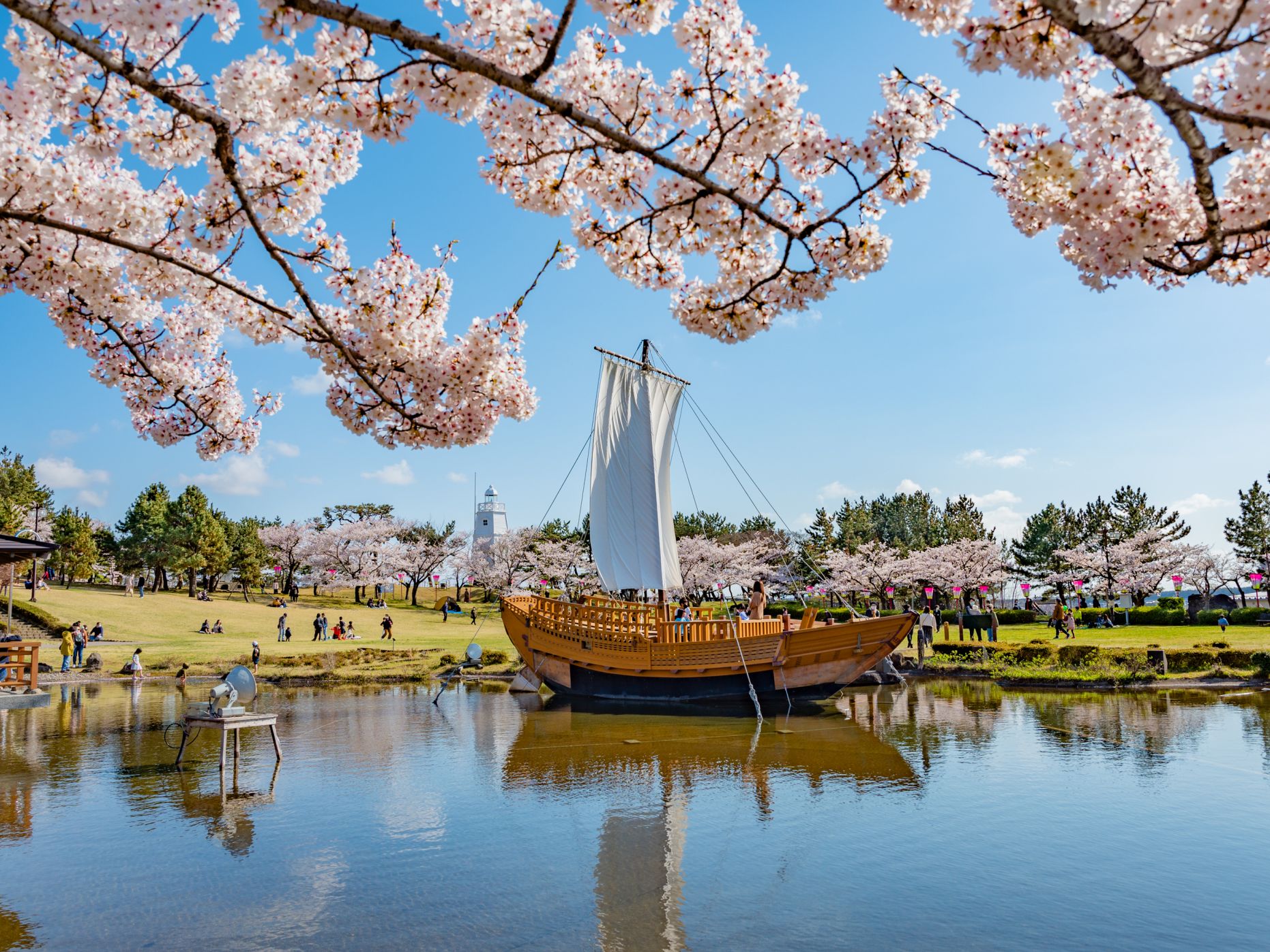 酒田市 日和山公園 桜まつり 2026.4.10～